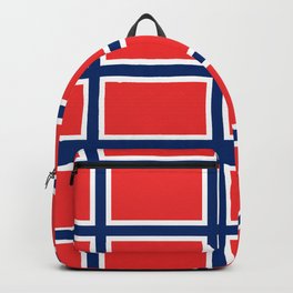 flag of norway Backpack | Scandinavian, Flagofnorway, Svalbard, Barents, Norway, Bergen, Snow, Norwegian, Norge, Drammen 