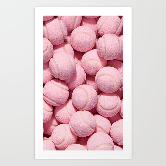 Pink ball pattern Art Print