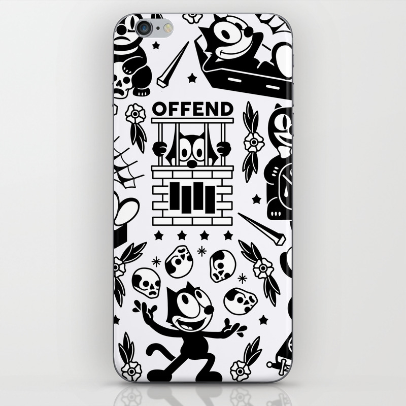 Felix The Cat Iphone Skin By Offendbrand Society6