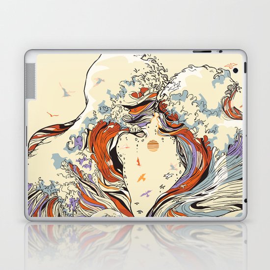 The Wave of Love Laptop & iPad Skin