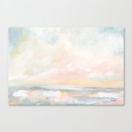 Rebirth - Pastel Ocean Seascape Canvas Print