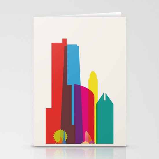 Shapes of Chicago. Accurate to scale Stationery Cards