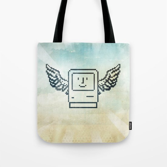 pixel mac with wings Tote Bag