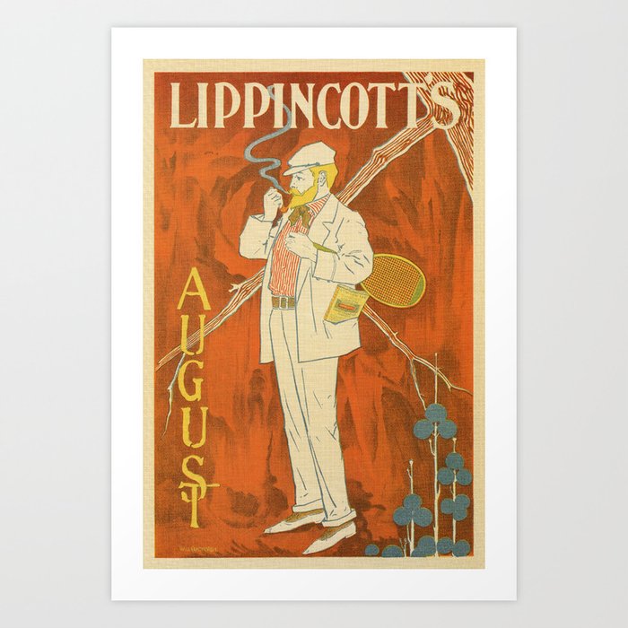 August 1895 Lippincott's magazine Art Print