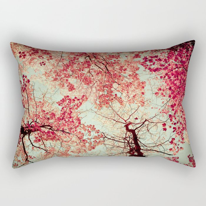 Autumn Inkblot Rectangular Pillow