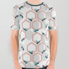 Hive (Aquatic) All Over Graphic Tee