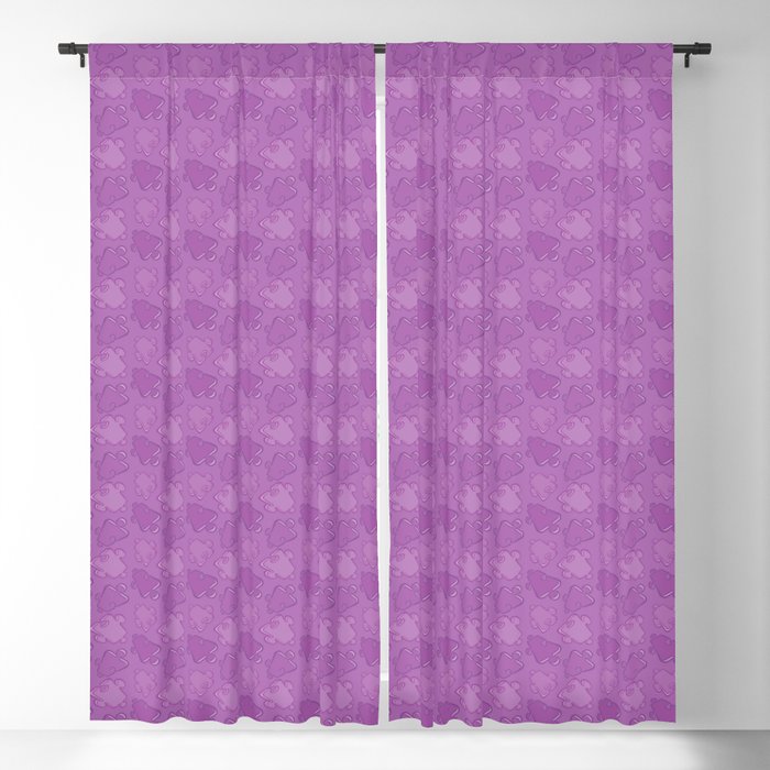 children's pattern-pantone color-solid color-lilac Blackout Curtain