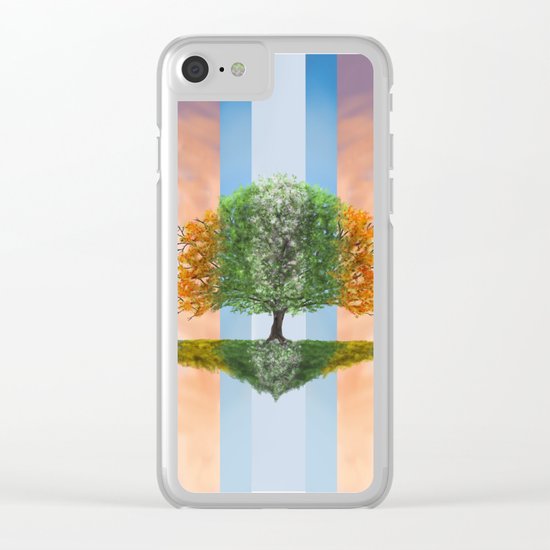 The seasons of the year in a tree Clear iPhone Case