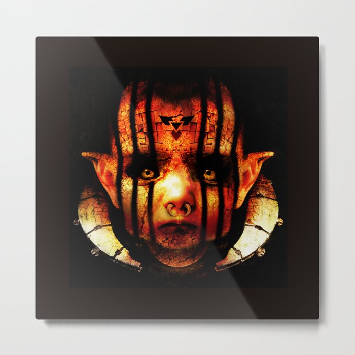 Satanic Alien Baby Metal Print