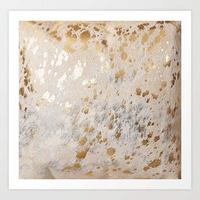 Gold Hide Print Metallic Kunstdrucke Gold Hide Print Metallic Kunstdrucke