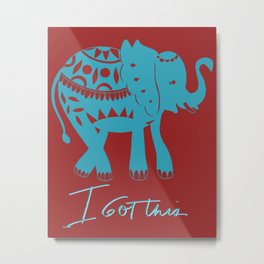 I got this blue elephant Metal Print | Inspiration, Red, Blue, Homedecoration, Drawing, Wallpaper, Fun, Curtains, Animal, Decorated 