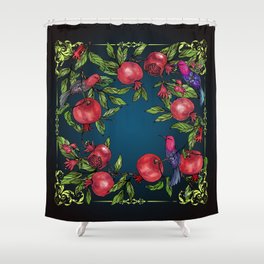 Pomegranate Luxury Shower Curtain