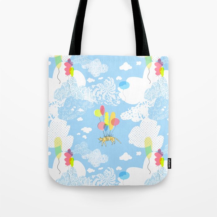 Flying Cat Tote Bag