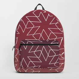 Abstract Crimson Stars Backpack