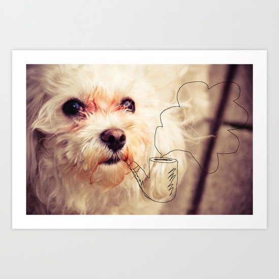 old dog Art Print