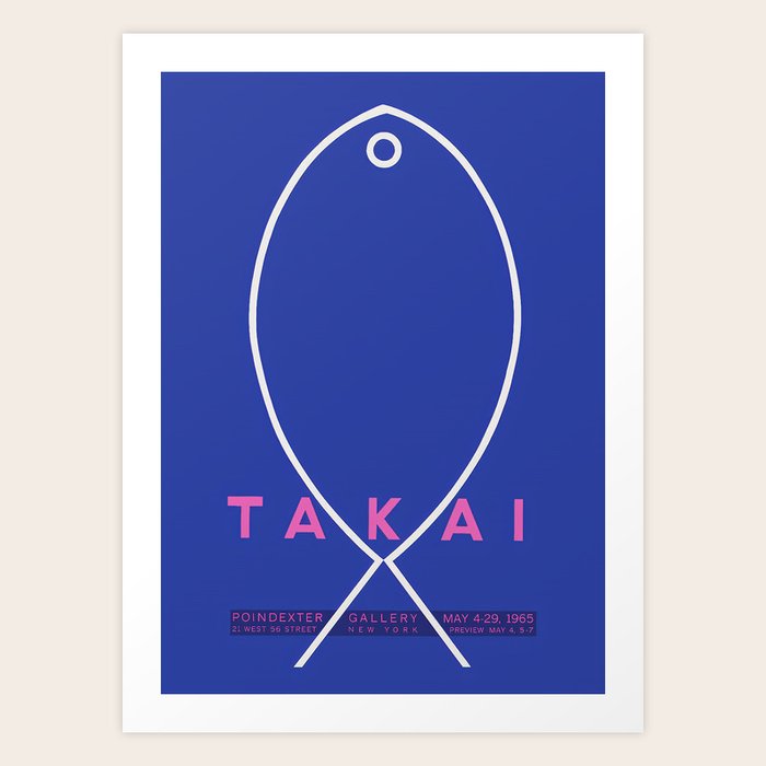 Takai Poster Art Print by Gallery Walls Society6