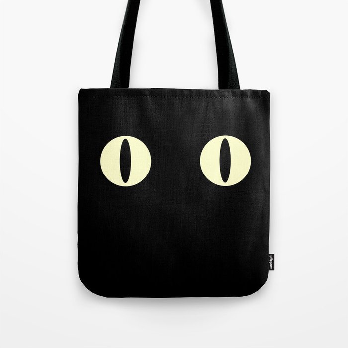 Cat Eyes (Black Cat) Tote Bag