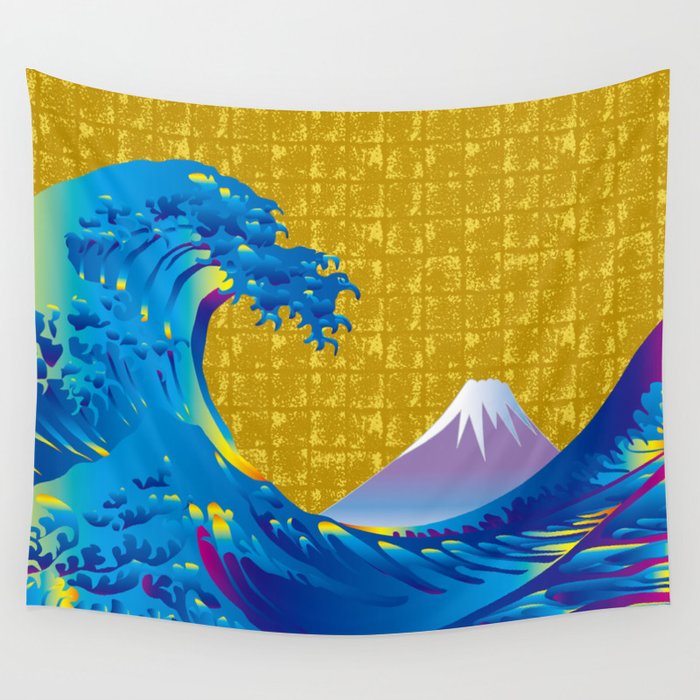 Hokusai discount wave tapestry