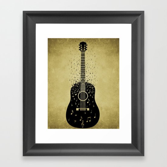 Musical ascension Framed Art Print
