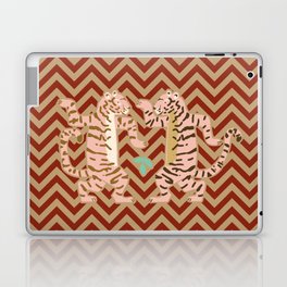 Dancing tiger on the move - sand, dried tomato  Laptop Skin