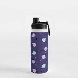 Kawaii Pastel Planets Water Bottle
