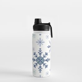 Snowflakes - Crisp White Water Bottle