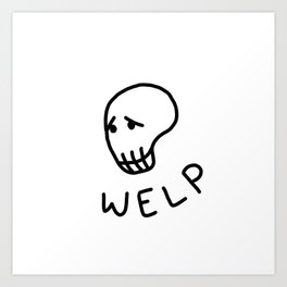 Welp Skull Art Print