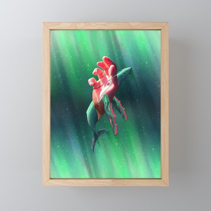 Drowning Framed Mini Art Print