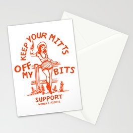 Feminist Quote: Women's Rights & Feminism Cowgirl Stationery Card