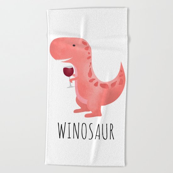 Winosaur Beach Towel