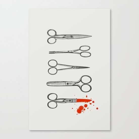 The Seamstress Vs. the Zombie Canvas Print