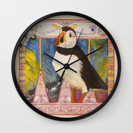 Innu Munaikutan ( Arctic Puffin ) Wall Clock