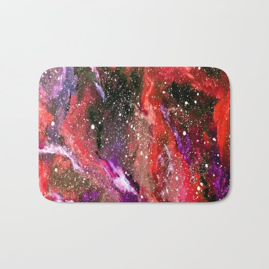 Galaxy (red) Bath Mat