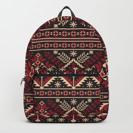 Ukrainian Folk Pattern in Red Backpack | Graphicdesign, Folkart, Eastern, Oriental, Easterneuropean, Ukraine, Ukrainian, Turkish, Embroidery, Folk 