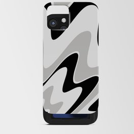 Abstract pattern - gray, black and white. iPhone Card Case