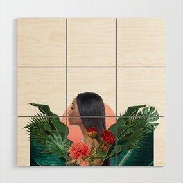 Woman in nature Wood Wall Art