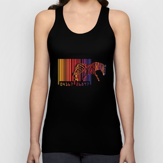 zebra Unisex Tank Top