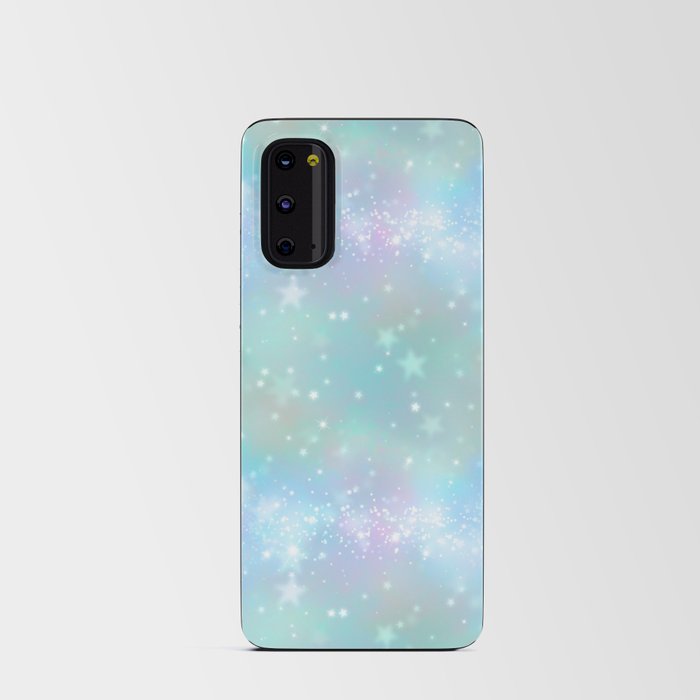 Iridescent Sparkly Stars Pattern Android Card Case