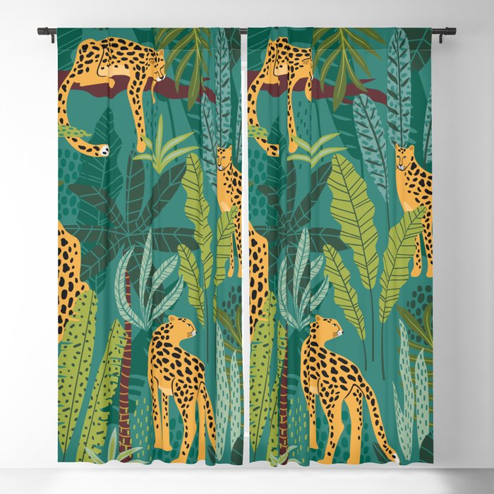 Designer Inspo Cheetah Jungle Love Blackout Curtain