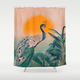 Peacock Shower Curtain