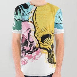 Skulls All Over Graphic Tee