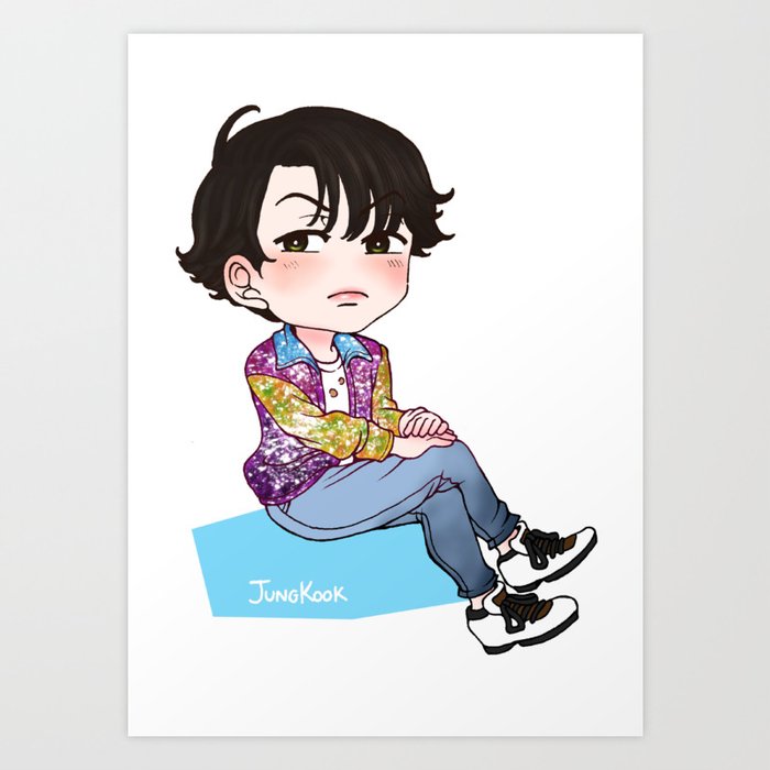 BTS - Jungkook chibi Art Print by janafa | Society6