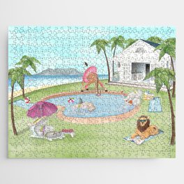 Wild Pool Party Jigsaw Puzzle