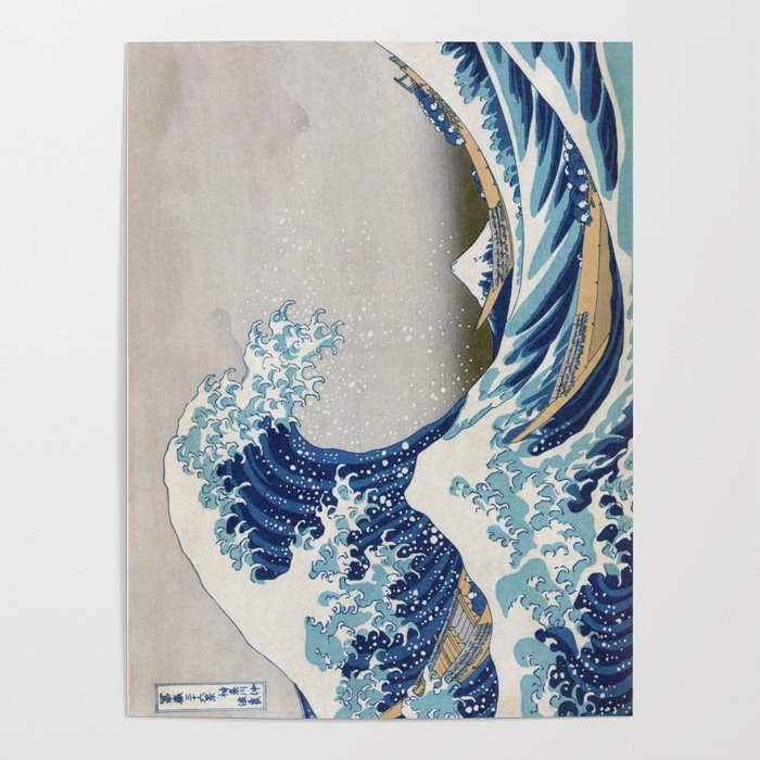 Under the Wave off Kanagawa Japanese Art Poster