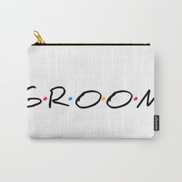 Groom Wedding Tee Shirt Hand Lettering Carry-All Pouch