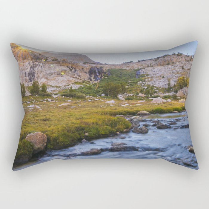 SaddleBag Lake River Rectangular Pillow