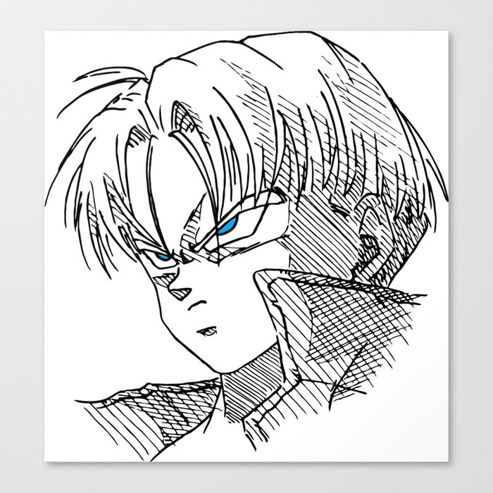 Future Trunks Dbz Drawing Canvas Print By Theasura | Society6