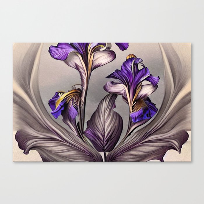 Violet Bow Canvas Print