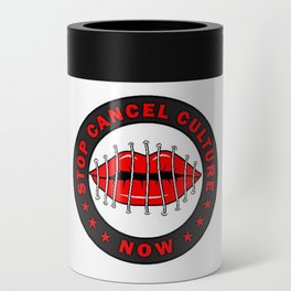 STOP CANCEL CULTURE sticker Can Cooler