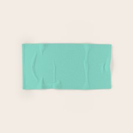 Light Aqua Green Solid Color Pantone Ice Green 13-5414 TCX Shades of Blue-green Hues Hand & Bath Towel